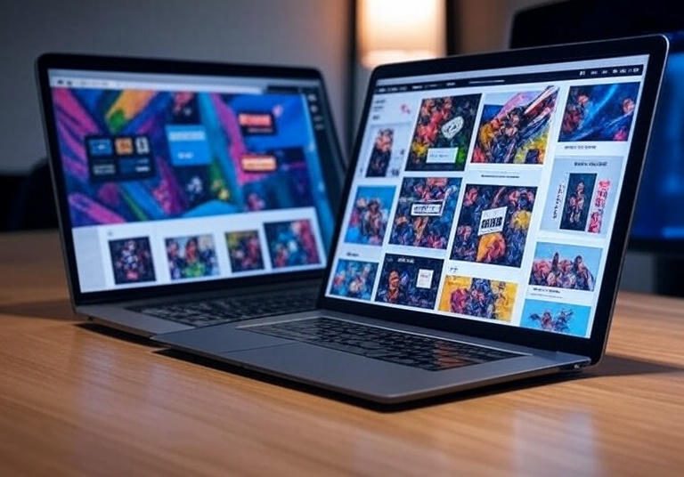 sleek portfolio website